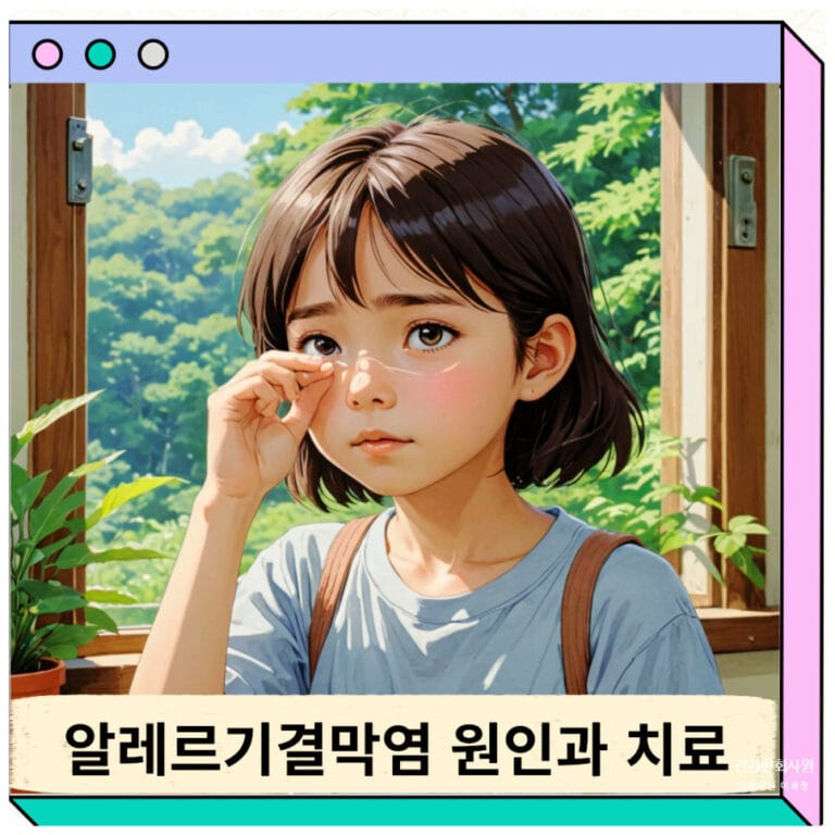 알레르기 결막염 증상 원인 안약 시력 치료기간